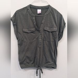 No Boundaries Green Medium Blouse